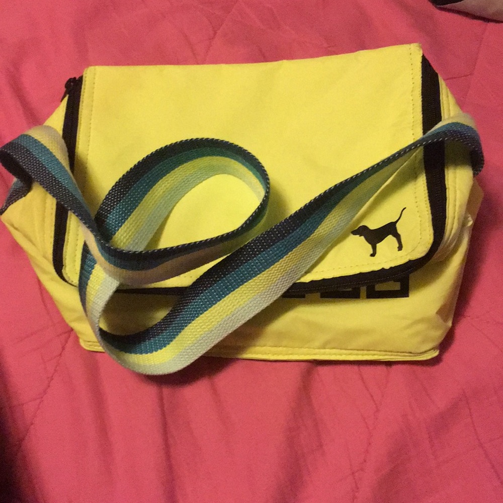 Neon yellow/green PINK lunch box